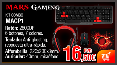 KIT COMBO PACK MARS GAMING MACP1