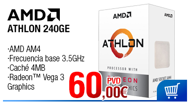 AMD ATHLON 240GE RADEON BOX AM4