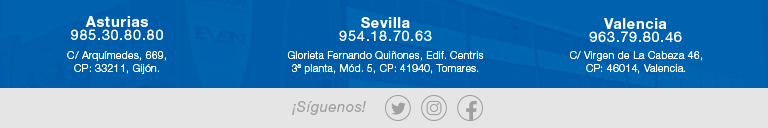 Teléfonos de contacto Aseuropa Asturias: 985.30.80.80; Sevilla: 985.18.70.63 Valencia: 985.79.80.46