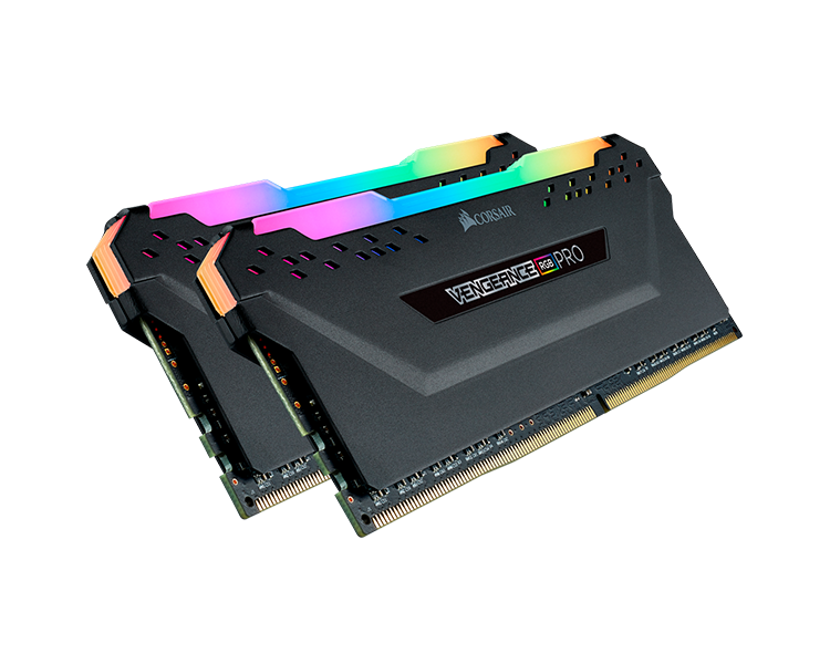 DDR4 32 GB(2X16Kit) 2666 Vengeance Pro Black RGB LED Corsair