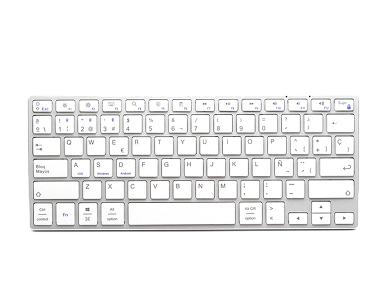 TECLADO ADVANCE COMPACT PLATA SUBBLIM