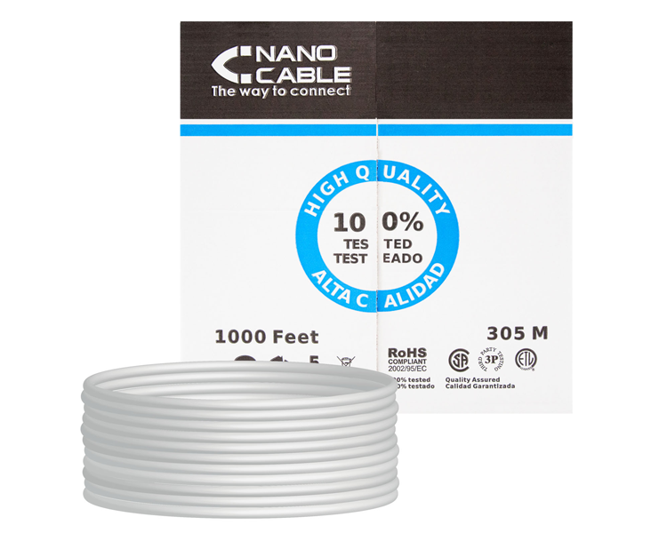 Nanocable Bobina Cable RJ45 CAT6 FTP 305 M Cobre