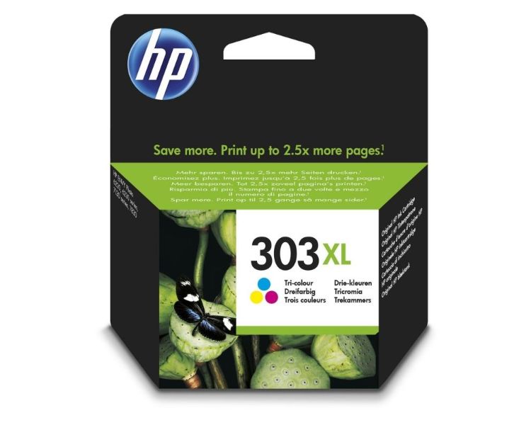 Cartucho Tinta Tricolor Hp 303 Xl (T6N03Ae)