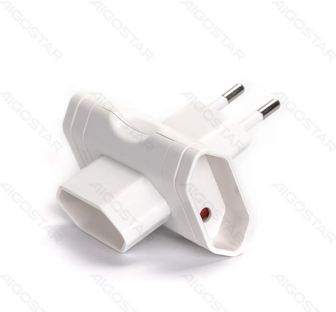 Enchufe de Conversion Aleman 1 a 3 10A Blanco Aigostar