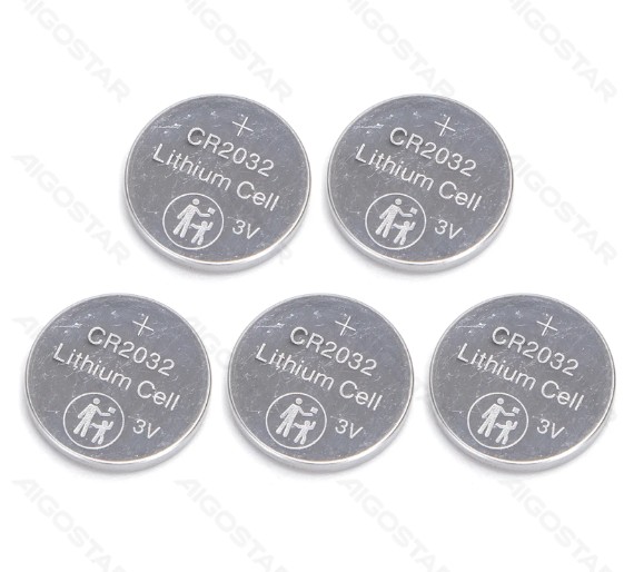 Pila de Boton Cr2032 3V 5 Uds Aigostar