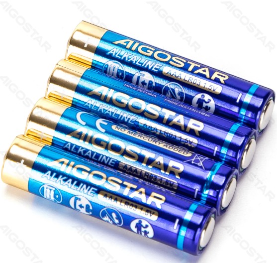 Pila Alcalina Lr03 (Aaa) 1.5V 4 Uds Aigostar