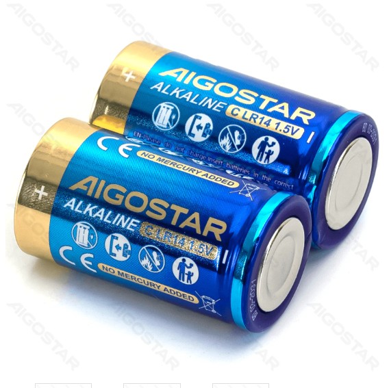 Pila Alcalina Lr14 (C) 1.5V 2 Uds Aigostar