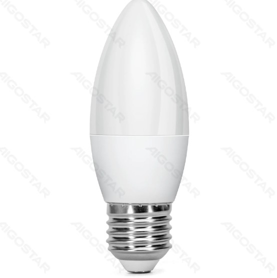 Bombilla LED C37-E27 6W 6500K Luz Fria 510Lm Aigostar