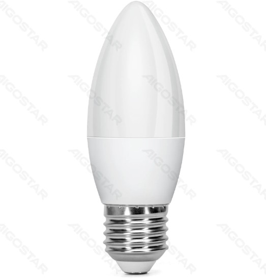 Bombilla LED C37-E27 6W 3000K Luz Calida 510Lm Aigostar