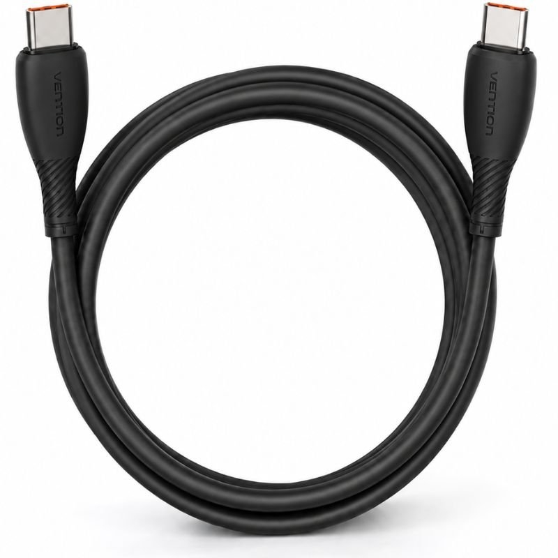 Cable USB-C a USB-C 100W 2.0 3A 1 M Negro Vention