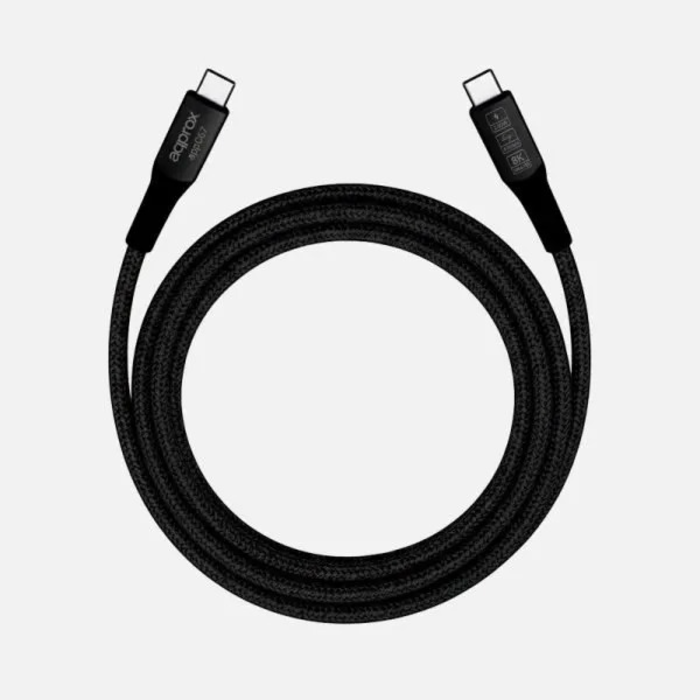 Cable USB-C a USB-C 240W 1M Negro Approx