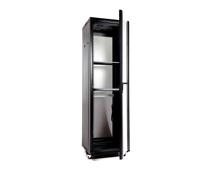 ARMARIO DE SUELO RACK 19'' 42U 600x600 PUERTA DE CRISTAL