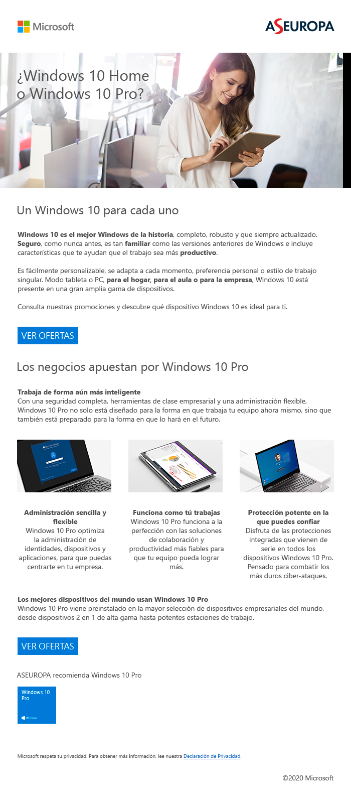 Catálogo de portátiles con W10PRO en ASEUROPA