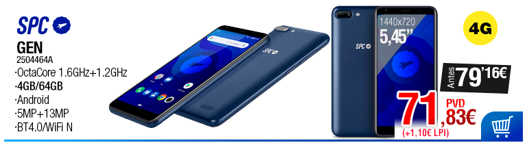 SMARTPHONE SPC GEN 5.45" (4+64GB) BLUE
