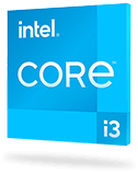 Insignia del procesador Intel Core i3