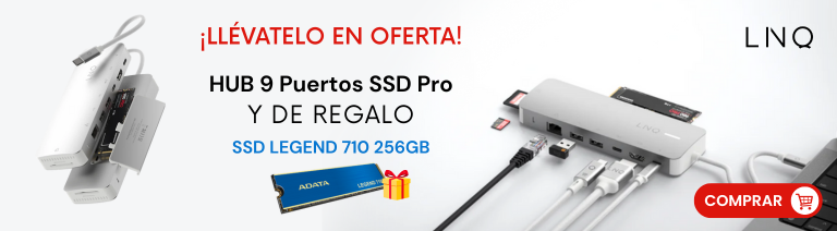 Llévate de regalo este SSD por la compra de este HUB de LinQ