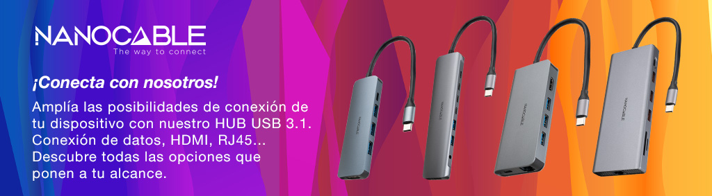 Promo Nanocable HUB USB
