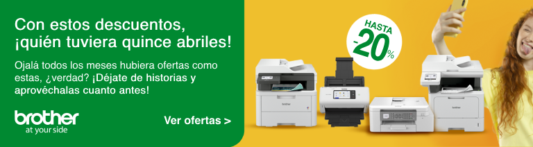 Aprovecha los descuentos de Abril en equipos Brother