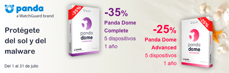 35 y 25%% dto Panda Dome Complete y Advanced