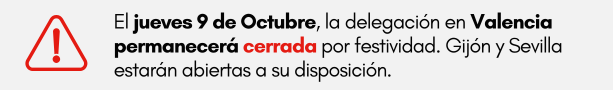 9 de octubre Valencia cerrado por festividad